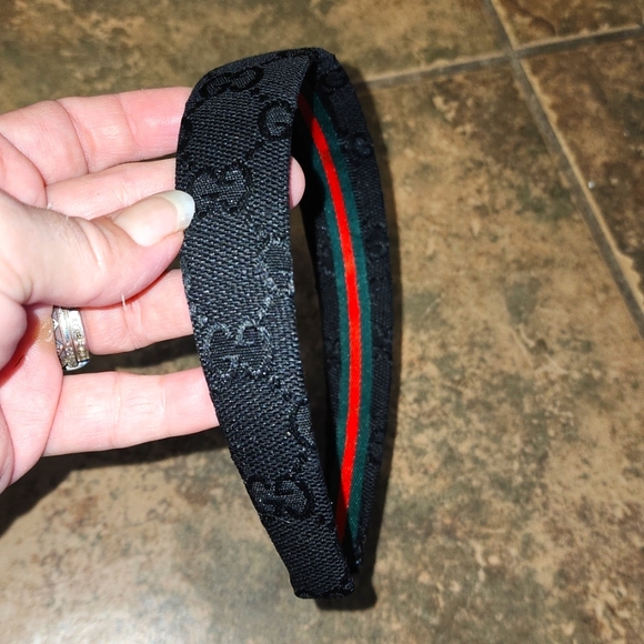 Gucci Accessories - Gucci black monogram 1.2" headband